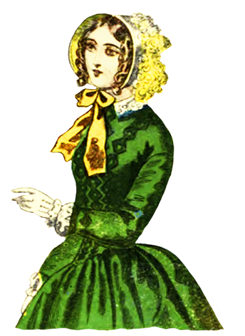 344x472 Victorian Ladies Dress Hats Clip Art