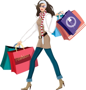 351x368 Fashion Girl Clipart