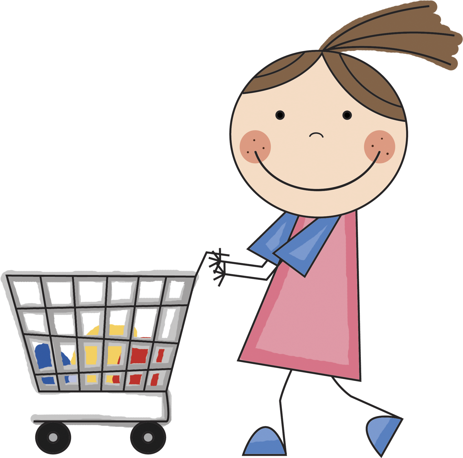 1600x1582 Fashion Shopping Girl Clipart Free