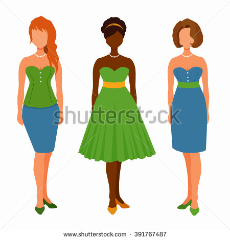 450x470 Dresses Clip Art