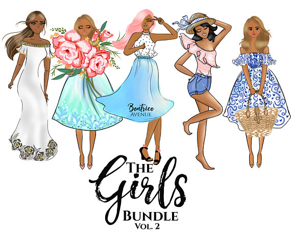 570x456 African American Clipart Fashion Girl Clipart Fashion
