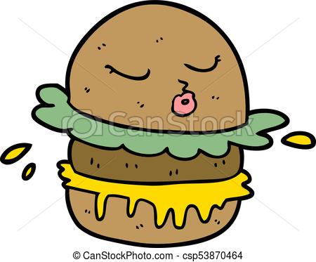 450x373 Cartoon Fast Food Burger Clip Art Vector