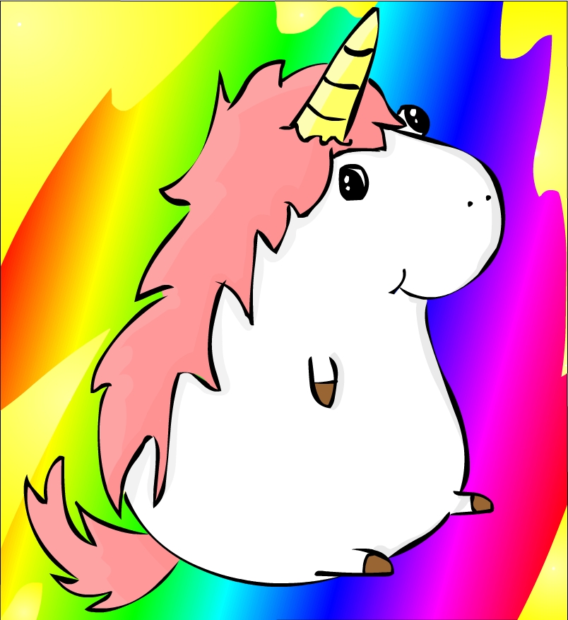 804x877 Fat Unicorn By Jeusava