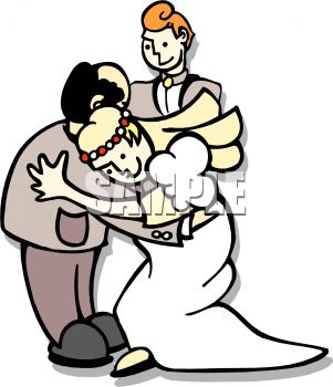 301x350 Royalty Free Clip Art Image Man With His Daughter And New Son