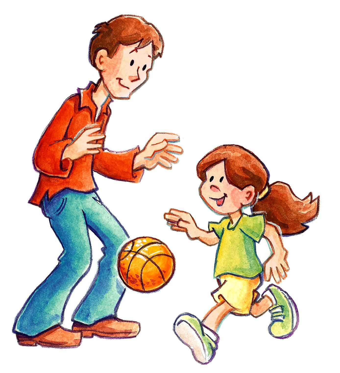 1388x1524 Art Sam Ples Father Daughter Basketball Dxrwgp Clipart.jpg (1388
