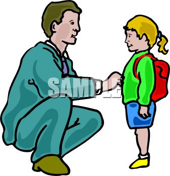337x350 Dad Seeing His Daughter Off To School