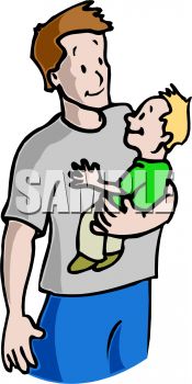 175x350 Single Dad Holding His Son