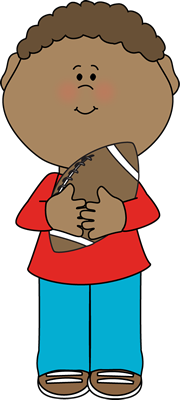 180x400 Happy Father's Day Son With Football Clip Art