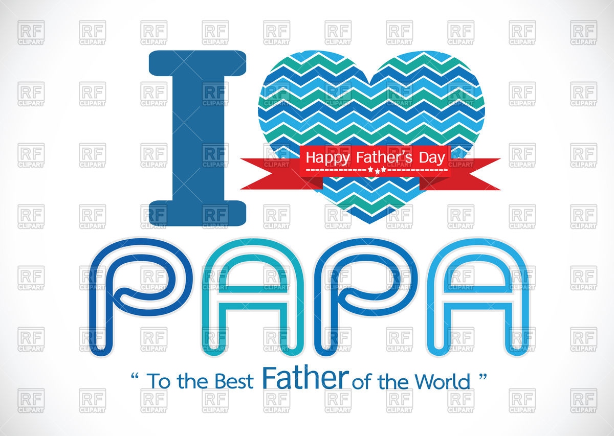 1200x853 Happy Father's Day Card Royalty Free Vector Clip Art Image