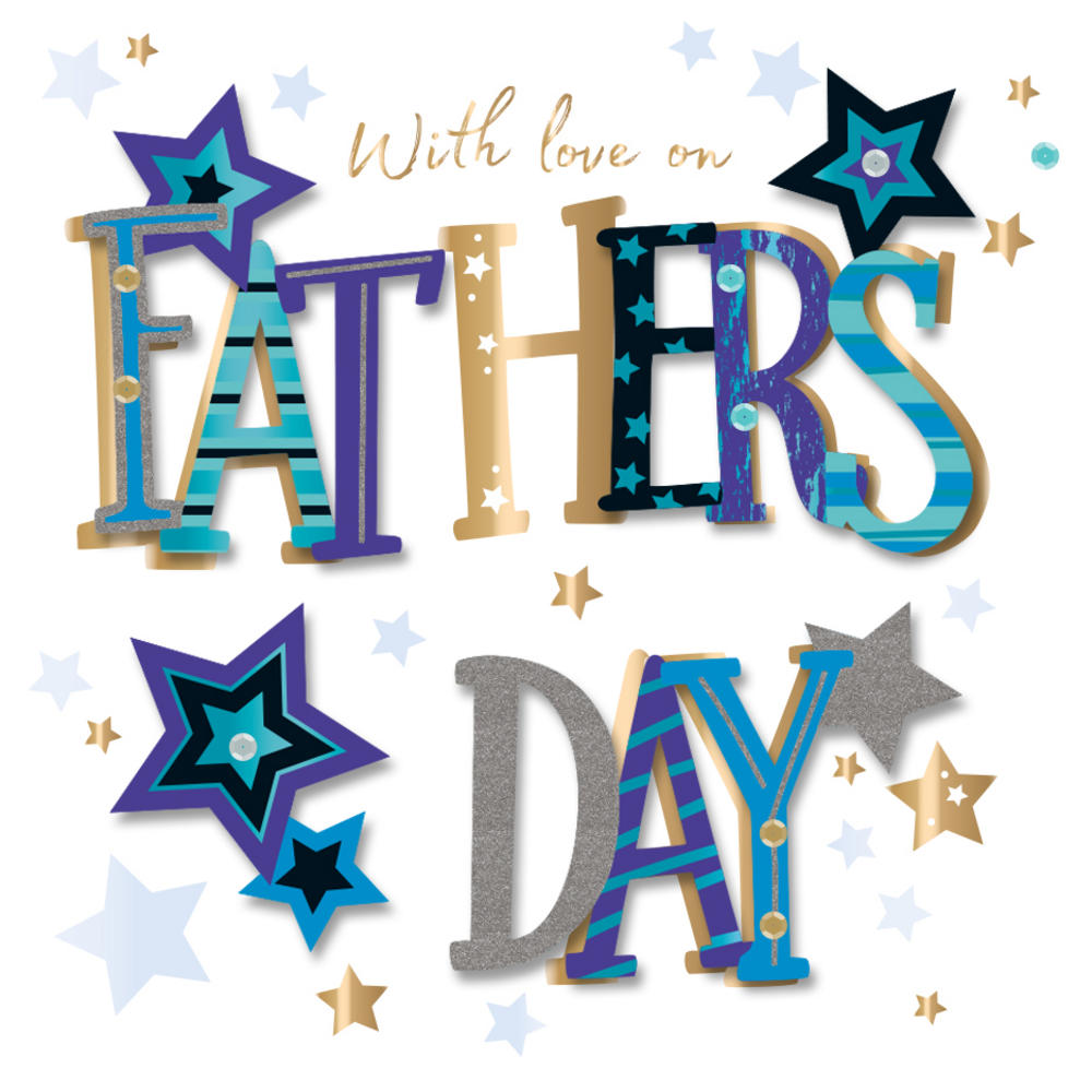 1000x1000 On Father's Day With Love Greeting Card Cards Love Kates