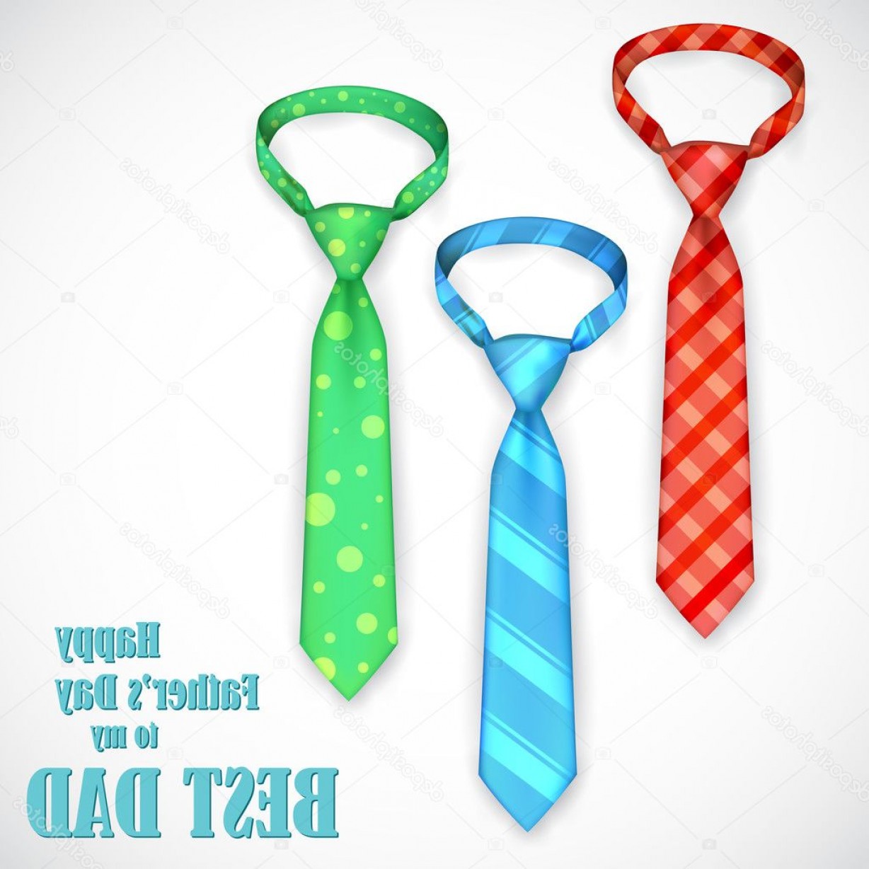 1228x1228 Stock Illustration Tie In Fathers Day Card Shopatcloth