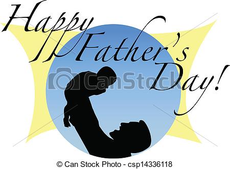 450x331 Happy Father's Day With Man Holding Infant.