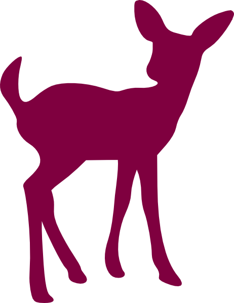 462x597 Purple Fawn Clip Art