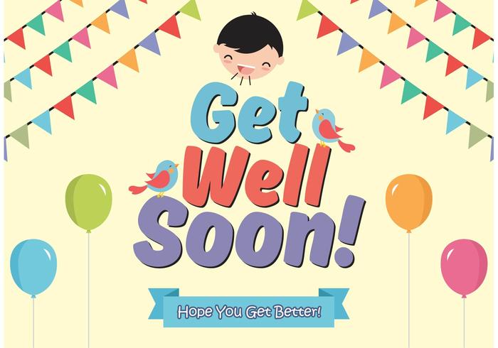 700x490 Get Well Soon Cards Vector Free