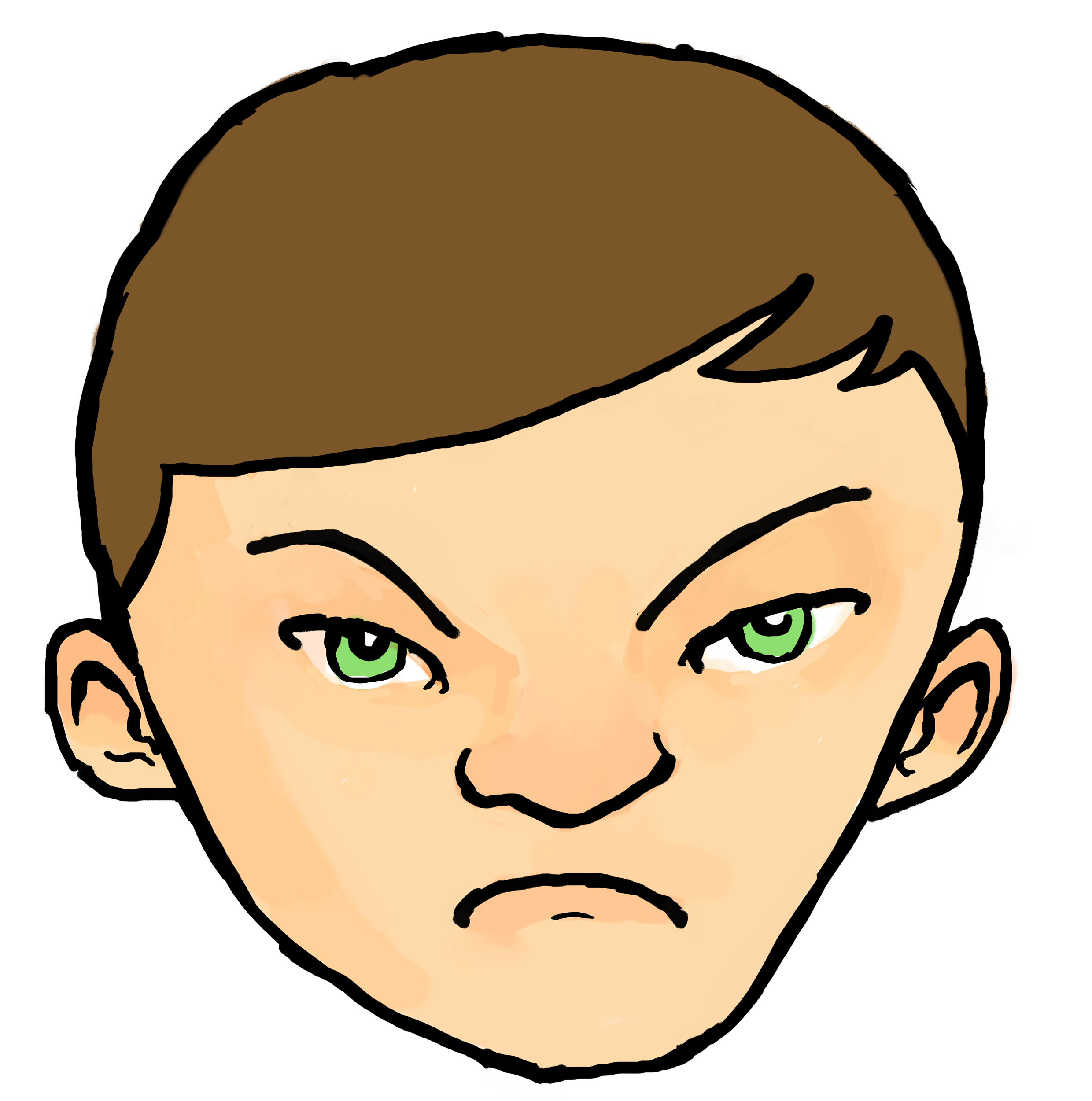 2480x2501 Feelings Clipart Angry Baby