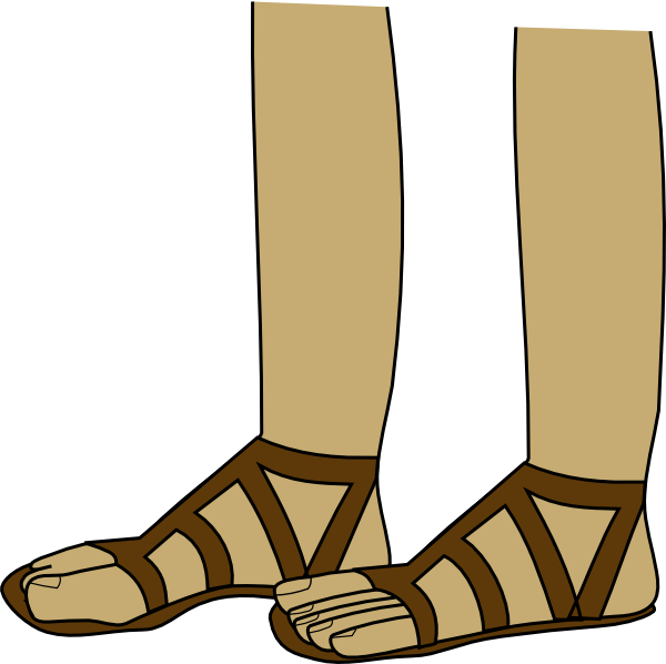 600x598 Feet In Sandals Clip Art Free Vector 4vector