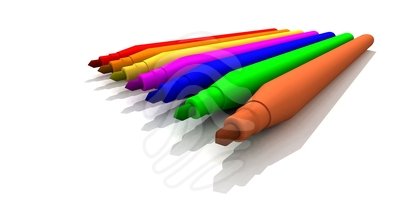 400x224 Clip Art Colored Felt Tips Clipart Panda