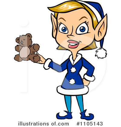 400x420 Christmas Elf Clipart