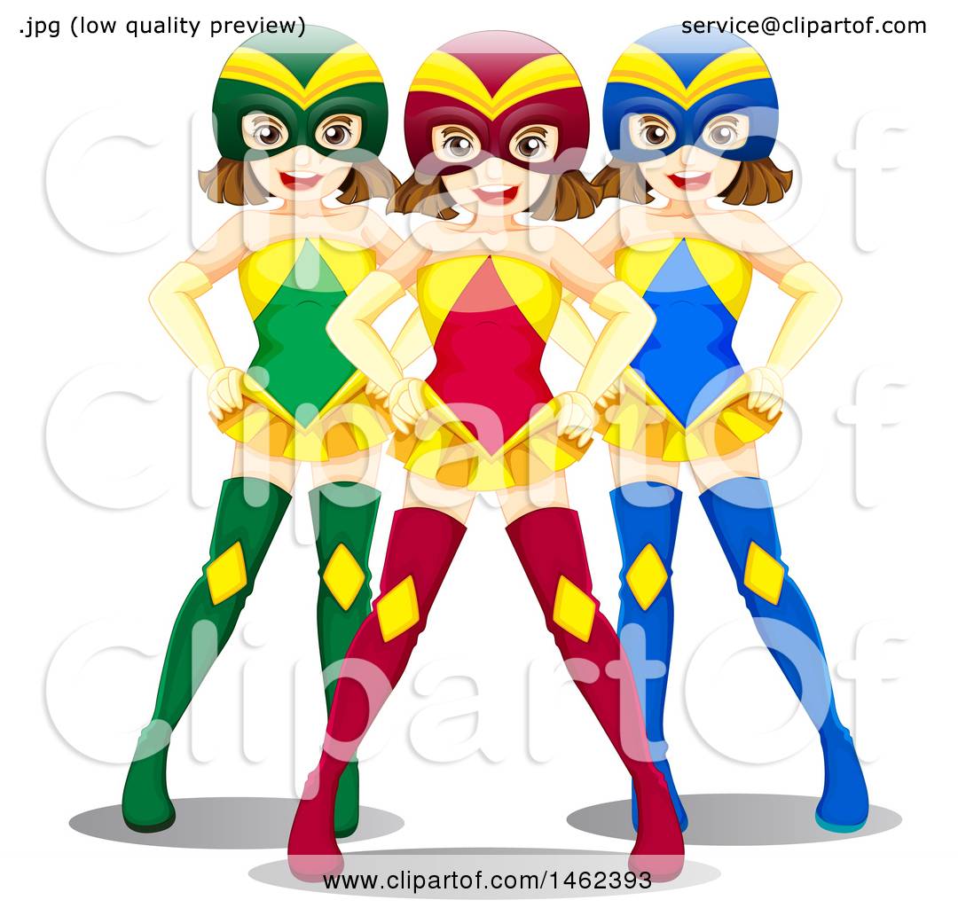 1080x1024 Clipart Of A Female Super Hero Team