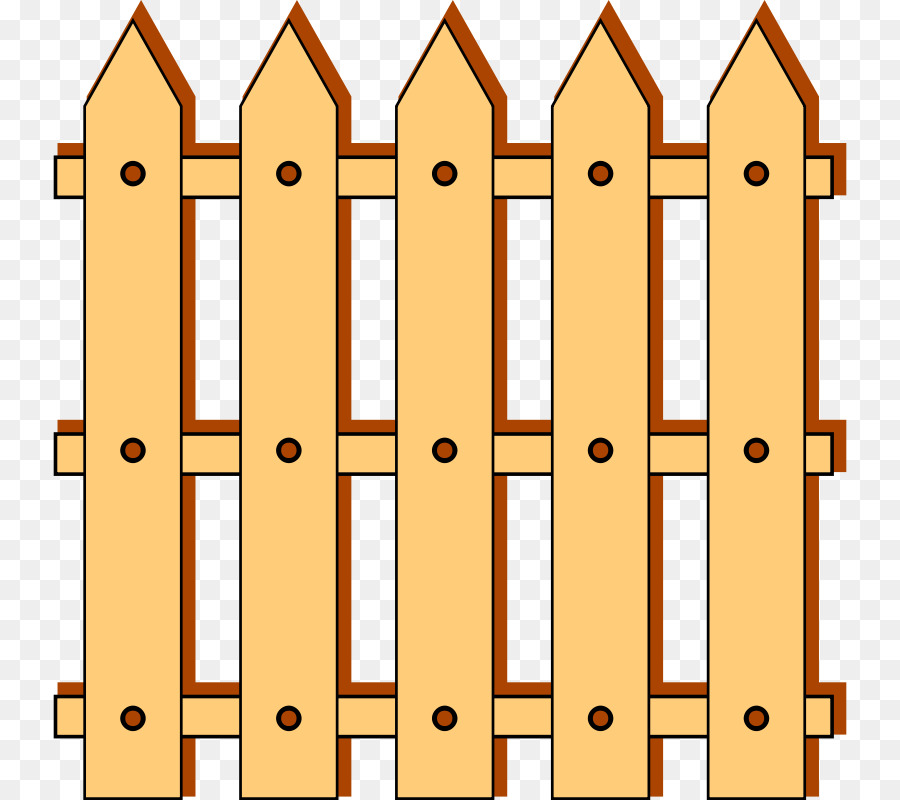 900x800 Picket Fence Split Rail Fence Clip Art