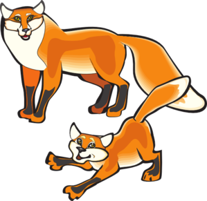 299x291 Foxes Clipart