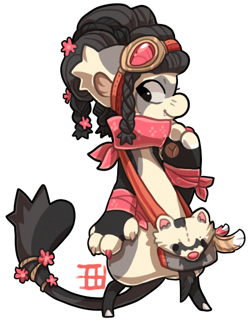 512x655 Ferret Clipart Chibi