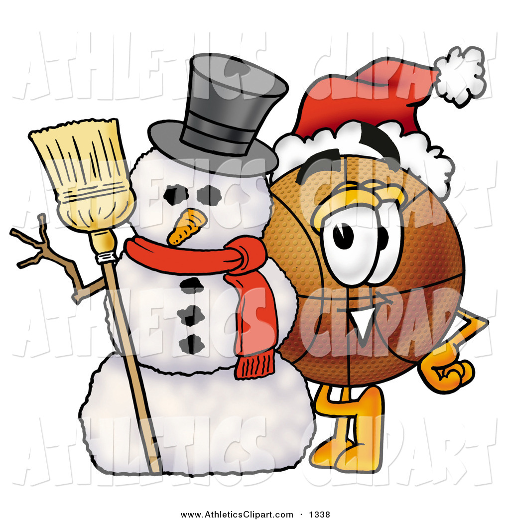1024x1044 Clip Art Of A Festive Brown Basketball Mascot Cartoon Character