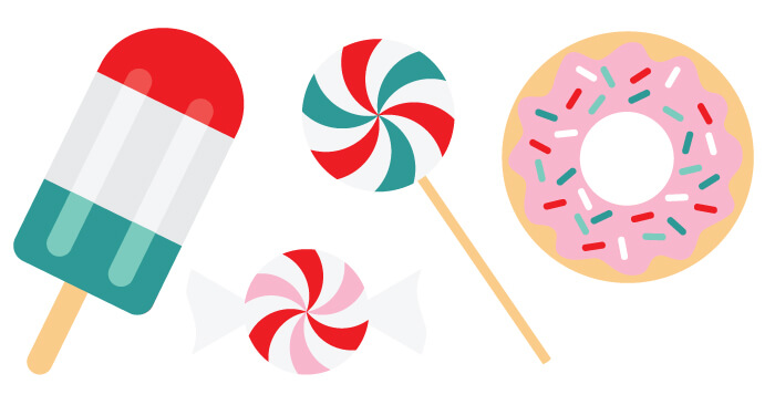 700x366 Festive Sweets Christmas Clip Art And Cut Files