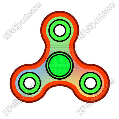 400x400 Fidget Finger Spinner Icon Isolated On White Background Royalty