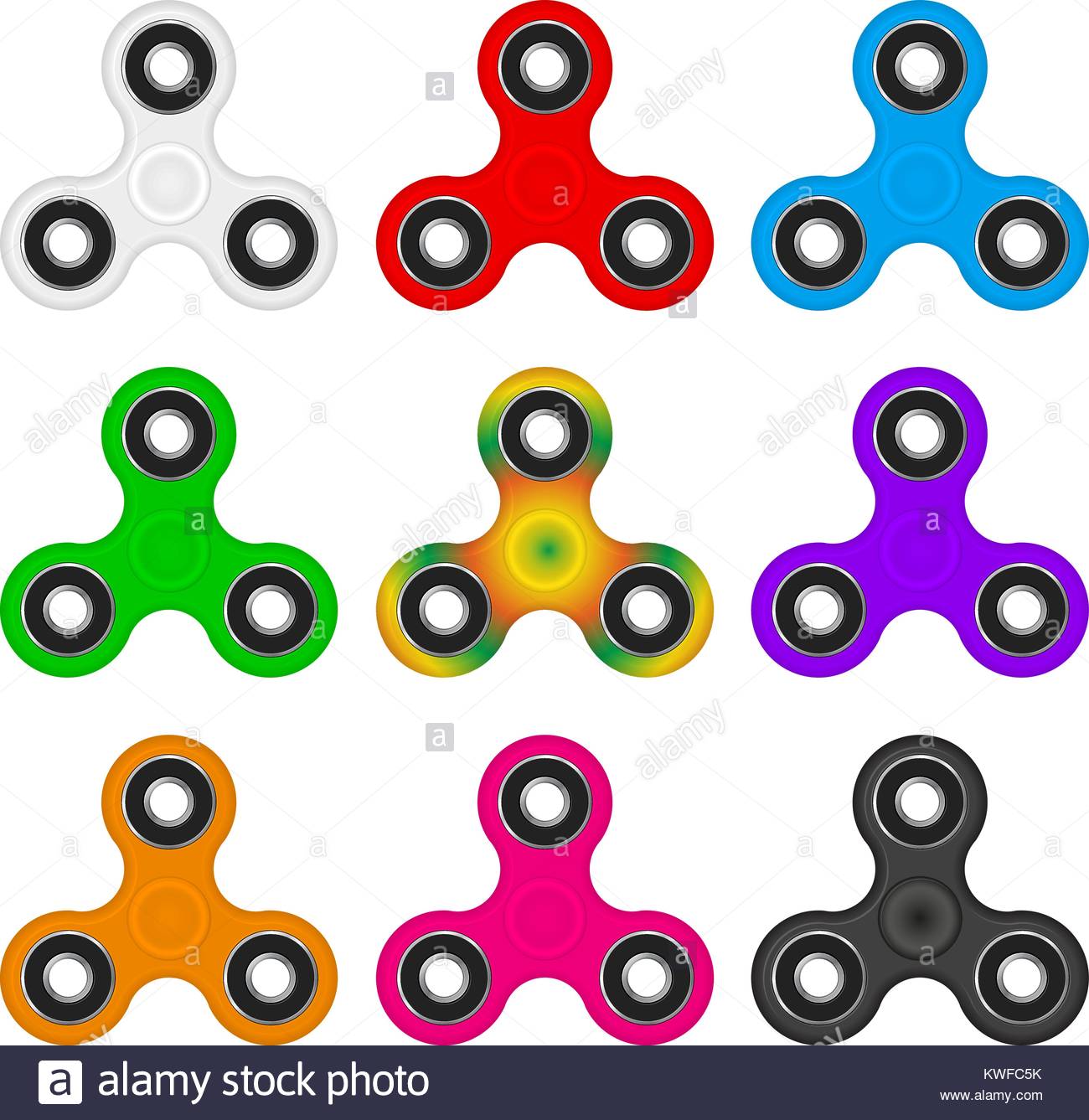 1300x1337 Black Fidget Spinner Stock Vector Images