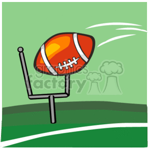 300x300 Royalty Free Field Goal 168955 Vector Clip Art Image