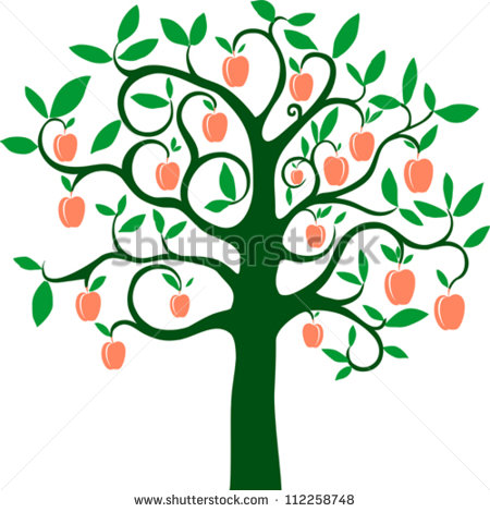 450x470 Fig Clipart Peach Tree