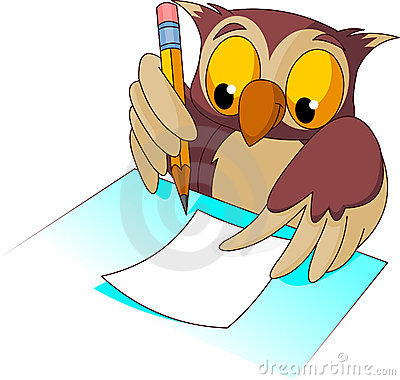 400x380 Owl Writing Clip Art Clipart Panda