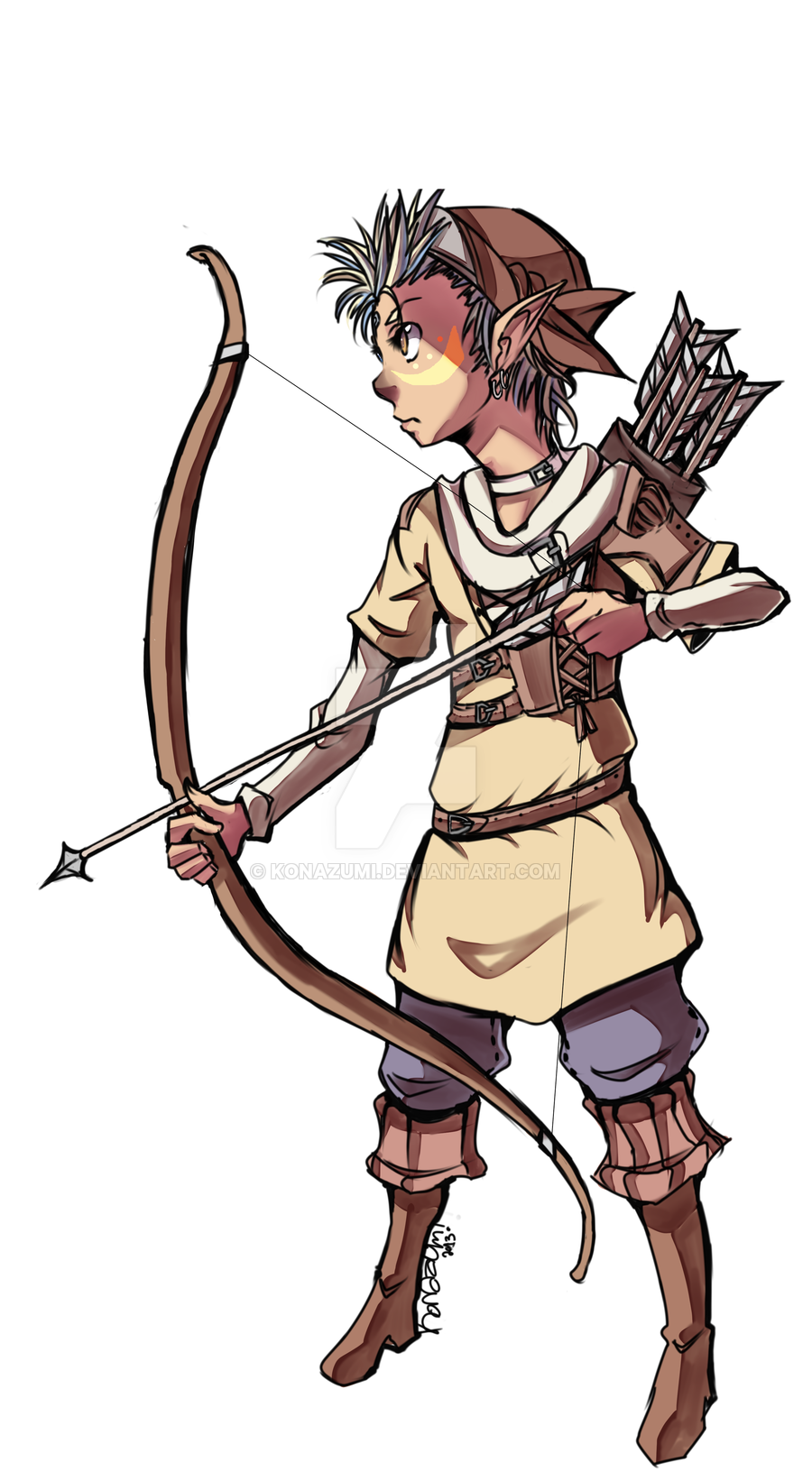 900x1632 Final Fantasy 14 A Lalafell Archer By Konazumi