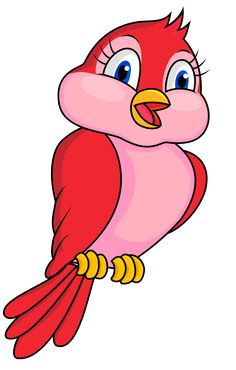 236x370 Cartoon Bird Images Clip Art Red Headed Finch Clipart Cute Bird 5