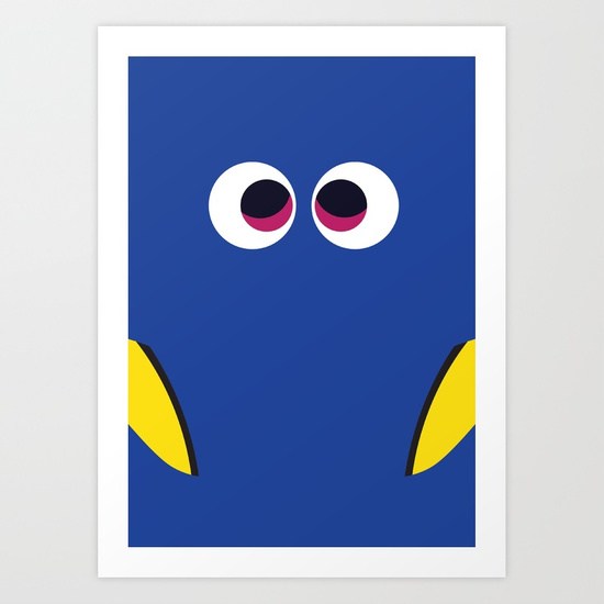 550x550 Pixar Character Poster
