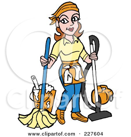 450x470 School Janitor Clip Art Royalty Free (Rf) Clipart Illustration