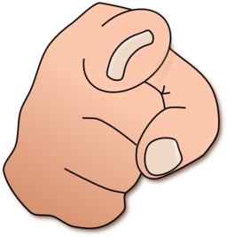 256x267 Pointing Finger Clipart I2clipart