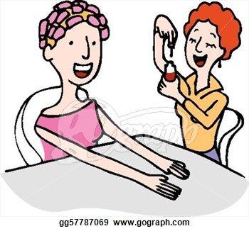 350x326 Beautiful Nail Salon Clipart