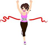 170x159 Runner Crossing Finish Line Clipart Collection