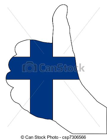 360x470 Finland Hand Signal Clip Art Vector