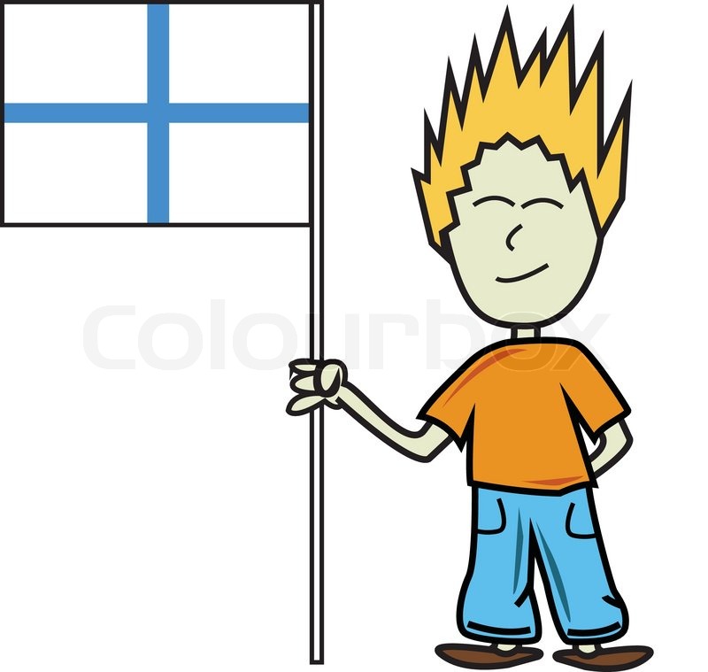 800x759 Finnish Boy Holding A Flag, Flag Of Finland On A Pole, Boy Holding