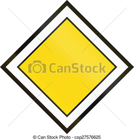 450x470 Priority Road In Finland. Road Sign 211in Finland