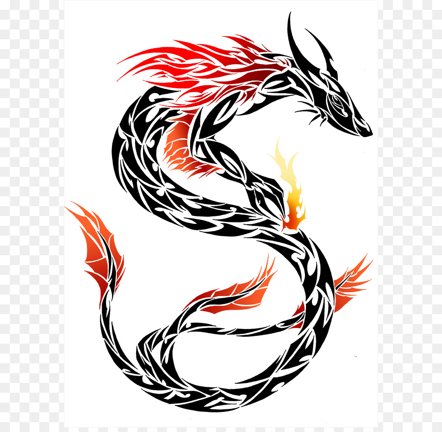 900x880 Chinese Dragon Tribe Tattoo Clip Art