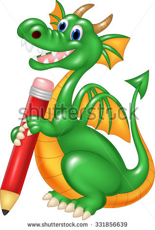 317x470 Dragon Clipart Pencil
