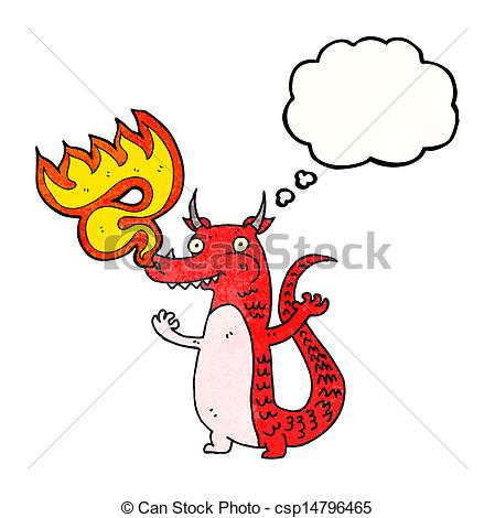 449x470 Cartoon Fire Breathing Dragon Clip Art Vector