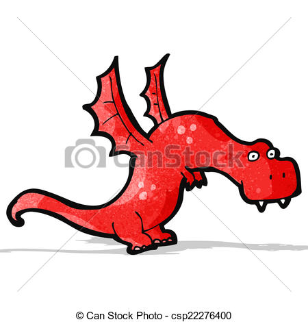 450x470 Cartoon Fire Breathing Dragon Vector Clipart