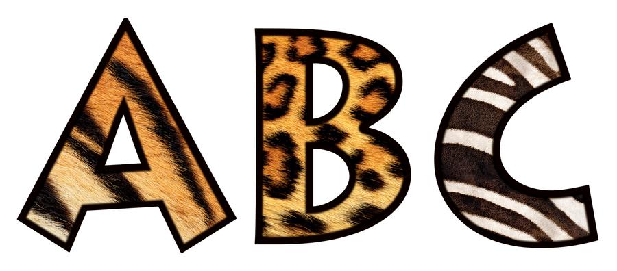 900x396 Animal Print Letters Printable Animal Prints 4 Inch Venture Ready