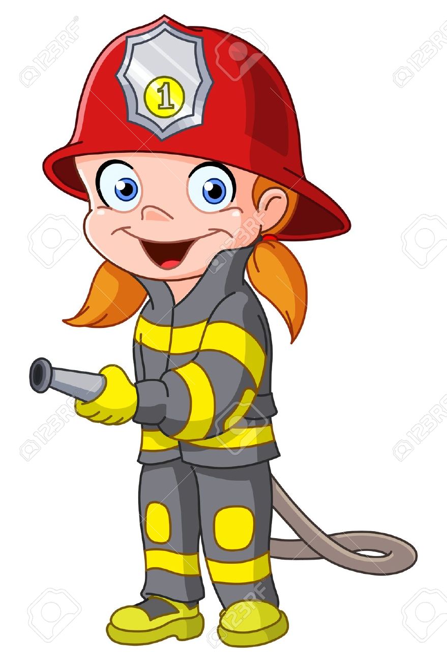 879x1300 Firefighter Clip Art