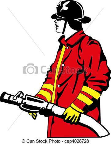 362x470 Firefighter Vector